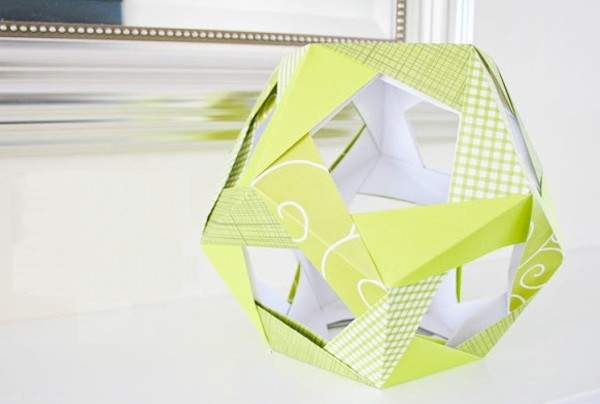 Cách gấp quả cầu origami cực dễ trang trí nhà đẹp 7
