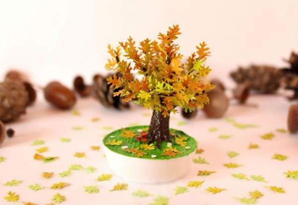 Làm chậu cây mini mang đậm phong cách mùa thu 7