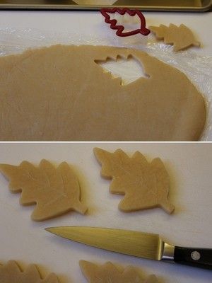 Làm bánh quy bơ hình lá rụng tuyệt đẹp 3
