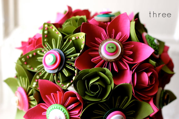 8 mẫu hoa giấy sắc màu cho cô dâu 3