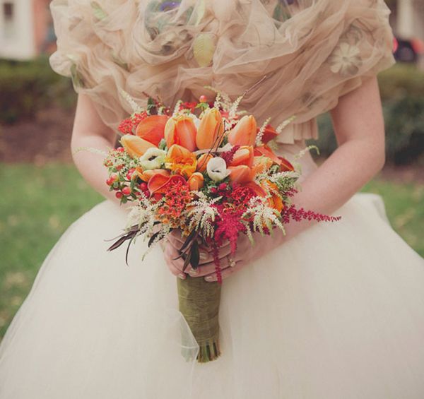 Hoa cưới vintage hoài cổ cho mùa thu 11