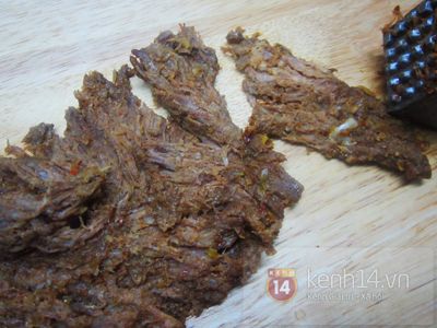 Làm thịt bò khô cực dễ mà không cần lò nướng 5