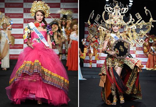 Đặng Thu Thảo diễn áo dài 5 tỷ tại Miss International 4