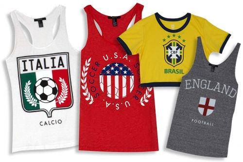 Thiết kế hưởng ứng mùa World Cup của các hãng thời trang