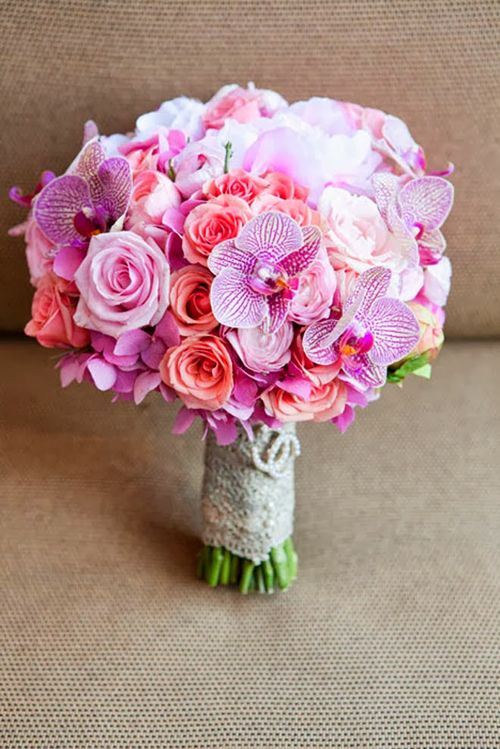 Hoa cưới màu tím - hồng được ưa chuộng 4