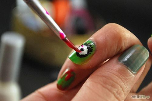 Hướng dẫn vẽ nail Halloween kỳ bí, ấn tượng 14