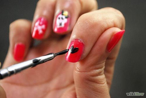 Hướng dẫn vẽ nail Halloween kỳ bí, ấn tượng 9