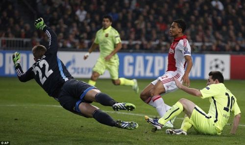 Messi lập cú đúp giúp Barca đánh bại Ajax 2-0 8