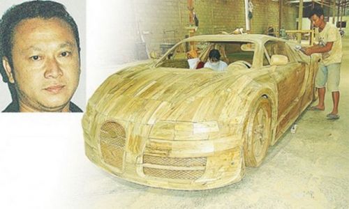 Bugatti Veyron đặc biệt làm từ gỗ giá 3.300 USD 2