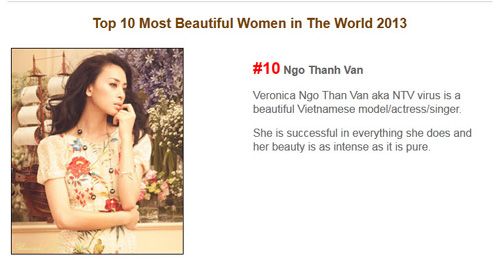 3 mỹ nhân Việt lọt top mỹ nhân đẹp nhất thế giới năm 2014 7
