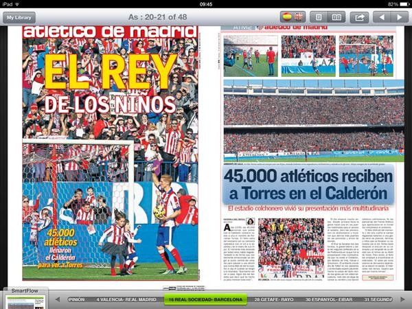 45 nghìn fan Atletico tham dự buổi lễ ra mắt của Torres 11
