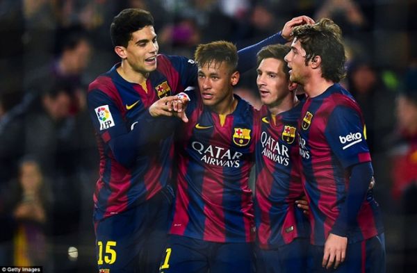 Bộ ba nguyên tử Messi - Neymar - Suarez giúp Barca thắng 5-0 7