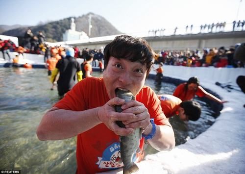Độc đáo lễ hội câu cá bằng miệng tại Hàn Quốc 3