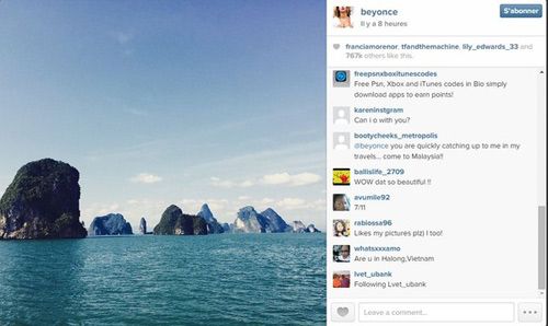 Beyonce đăng ảnh du lịch tại Vịnh Hạ Long 2