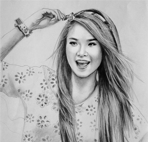 Nhan sắc hot girl Việt dưới nét vẽ của họa sỹ 9x 19