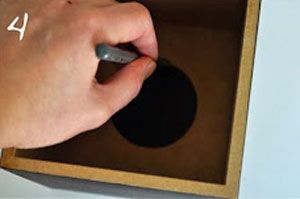 Cách làm hộp đựng giấy ăn hình khối rubik bày Tết 5
