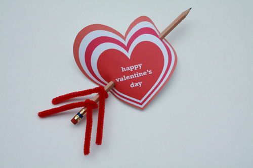 Cách làm thiệp trái tim mũi tên thần Cupid cho Valentine 9
