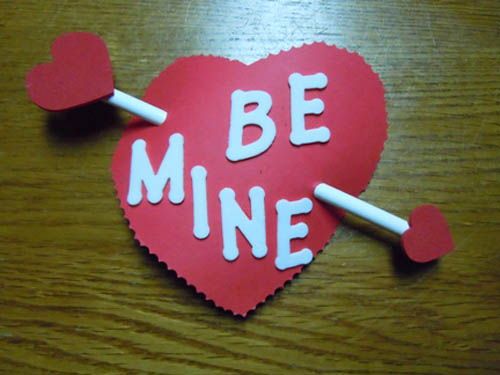 Cách làm thiệp trái tim mũi tên thần Cupid cho Valentine 8
