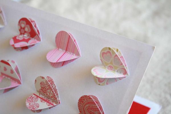 Cách làm thiệp 3D trái tim xinh yêu cho ngày Valentine 9