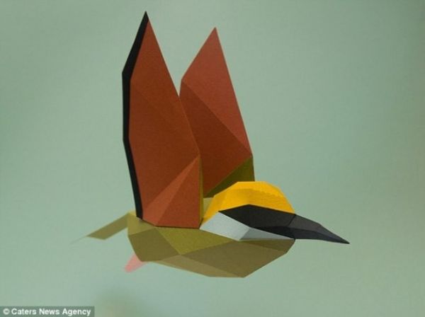 Cặp đôi tạo mô hình 3D bằng giấy gấp đẹp đến khó tin 4