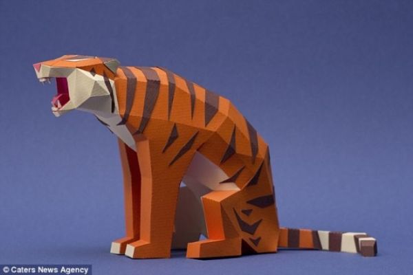 Cặp đôi tạo mô hình 3D bằng giấy gấp đẹp đến khó tin 8