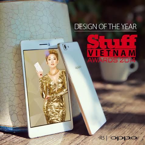 OPPO R5 đoạt giải “Thiết kế của năm” tại Stuff Vietnam Awards 2014 2