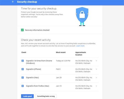 Kiểm tra an toàn tài khoản, nhận được 2 GB miễn phí từ Google 2