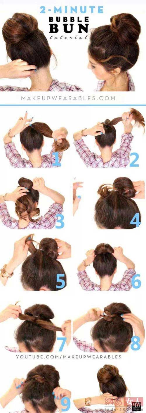 Hướng dẫn tạo các kiểu tóc tết búi đẹp cho bạn gái 9