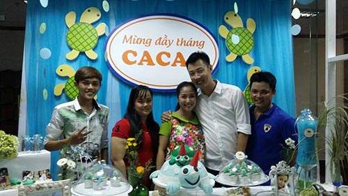Ốc Thanh Vân làm tiệc giản dị mừng đầy tháng bé Cacao 9