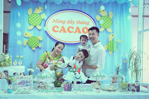 Ốc Thanh Vân làm tiệc giản dị mừng đầy tháng bé Cacao 3