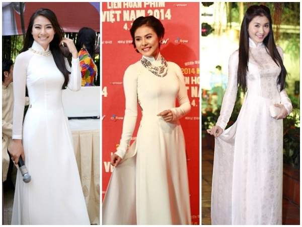 Người đẹp Việt chuộng mốt áo dài trắng dự sự kiện 13