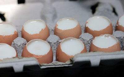Cách làm thạch rau câu hình trứng gà cực ngon cho bé 9