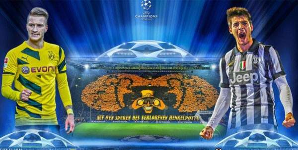 Dortmund 0–1 Juventus (H1): Tevez sút xa ghi bàn 8