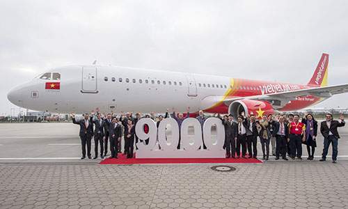 Việt Nam nhận tàu bay thứ 9.000 của Airbus 2