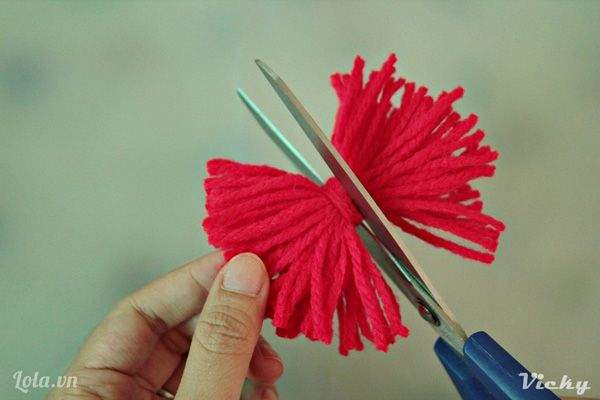 Cách làm hoa cẩm chướng bằng len siêu dễ thương 6