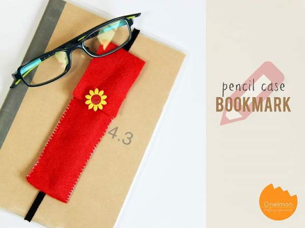 Cách làm bookmark handmade kèm túi gài bút tiện lợi 9