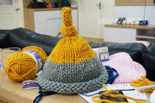 Cách đan mũ len Helsinki Hàn Quốc cực xinh đón Tết 9