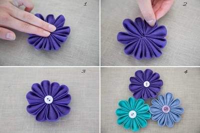 Cách làm hoa vải đơn giản mà sử dụng đa năng 4