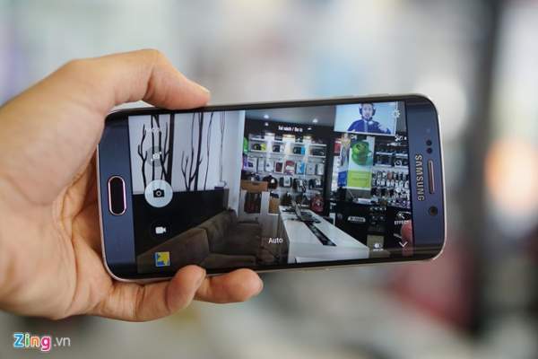 Đập hộp Galaxy S6 Edge màn hình cong bán ở VN 14