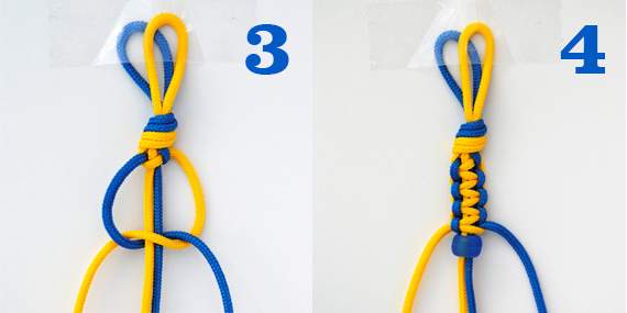 Cách làm vòng tay từ dây len và ốc vít cực cá tính 3