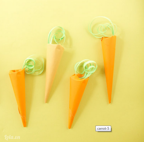 Cách làm túi đựng kẹo hình củ cà rốt ngộ nghĩnh 8
