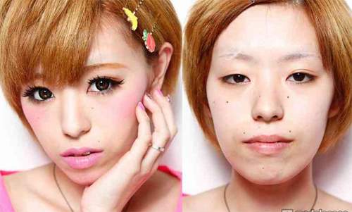 Lật tẩy nhan sắc thật của các cô gái xinh đẹp nước Nhật 11