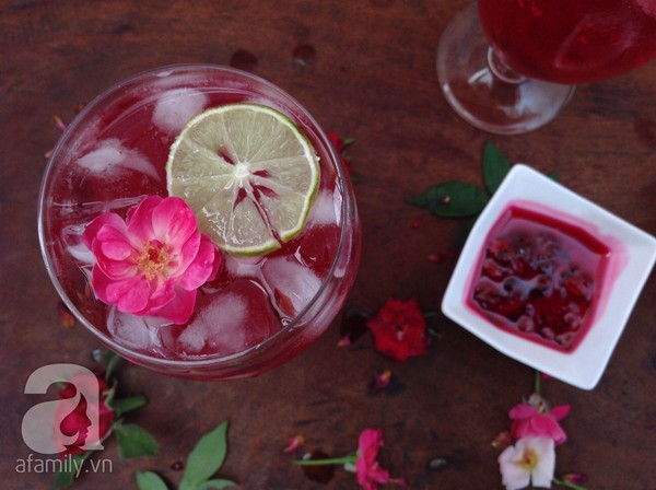 Tận hưởng mùa hè với ly soda hoa hồng thơm mát 7