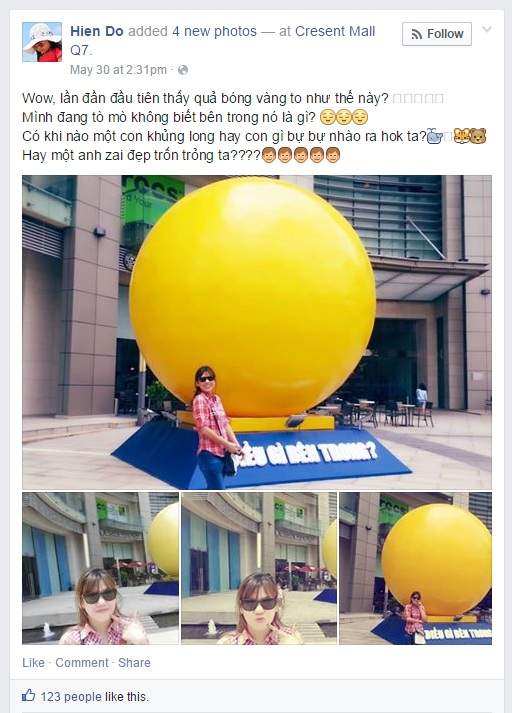 Khám phá quả bóng vàng khổng lồ khiến giới trẻ Sài Thành “sốt điên đảo” 2
