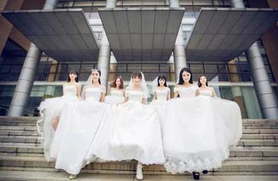 Trào lưu dùng váy cưới chụp ảnh kỷ yếu của nữ sinh Trung Quốc 7