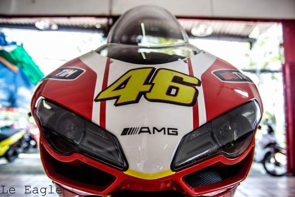 Ducati 848 Evo độ pô titan hàng độc ở Sài Gòn 7