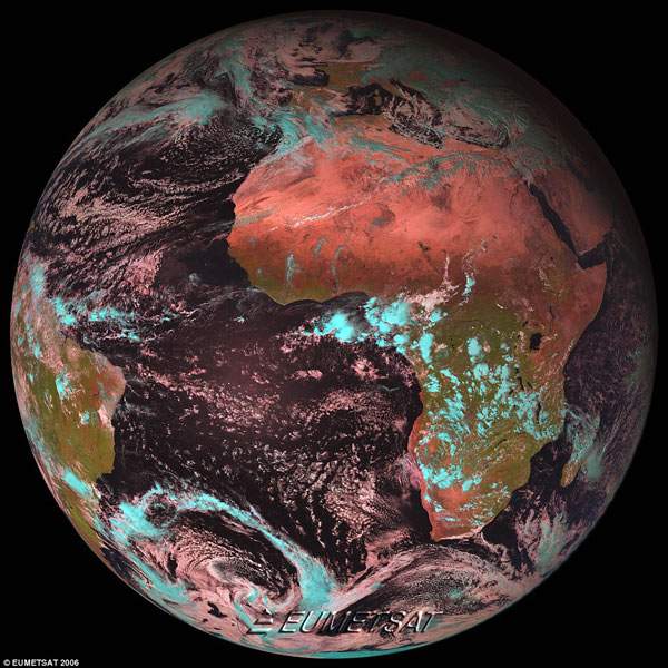 Hình ảnh đẹp ngoạn mục của ​Trái ​Đất chụp từ vệ tinh MSG-4 2