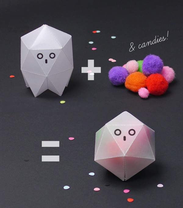 Cách gấp giấy origami hình hộp sáp đựng kẹo đáng yêu Tin