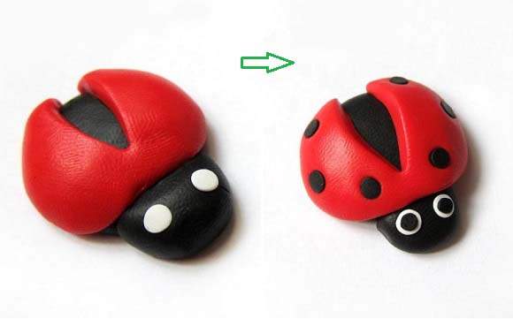 Cách làm vòng tay handmade hình chú bọ rùa ngộ nghĩnh 4