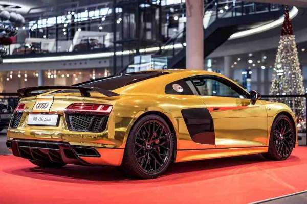 Đã mắt với chiếc Audi R8 V10 Plus thế hệ thứ hai "toàn vàng" 5